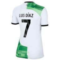 Zenski Nogometni Dres Liverpool Luis Diaz #7 Gostujuci 2023-24 Kratak Rukav